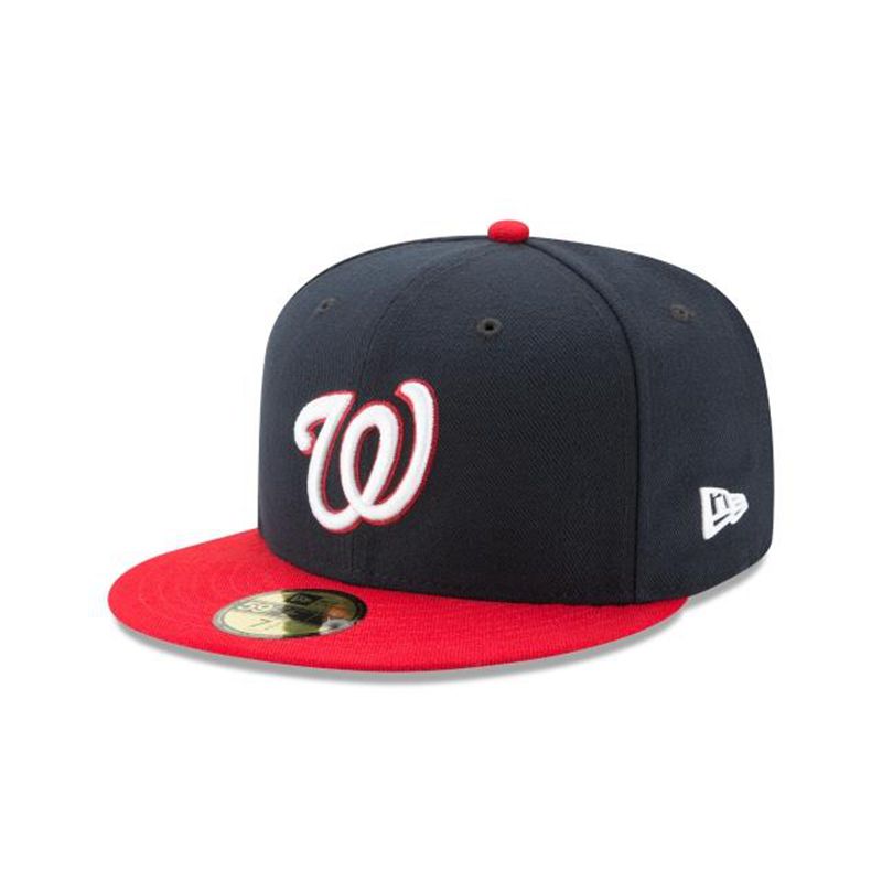 MLB Washington Nationals Authentic Collection 59Fifty Fitted (RKN4451) - Blue New Era Caps